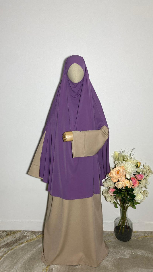 KHIMAR HASNA VIOLET LILAS - BAYT AL MUMIN