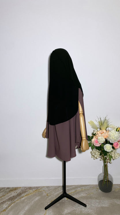 SITAR - NIQAB KHALEEJI NOIR