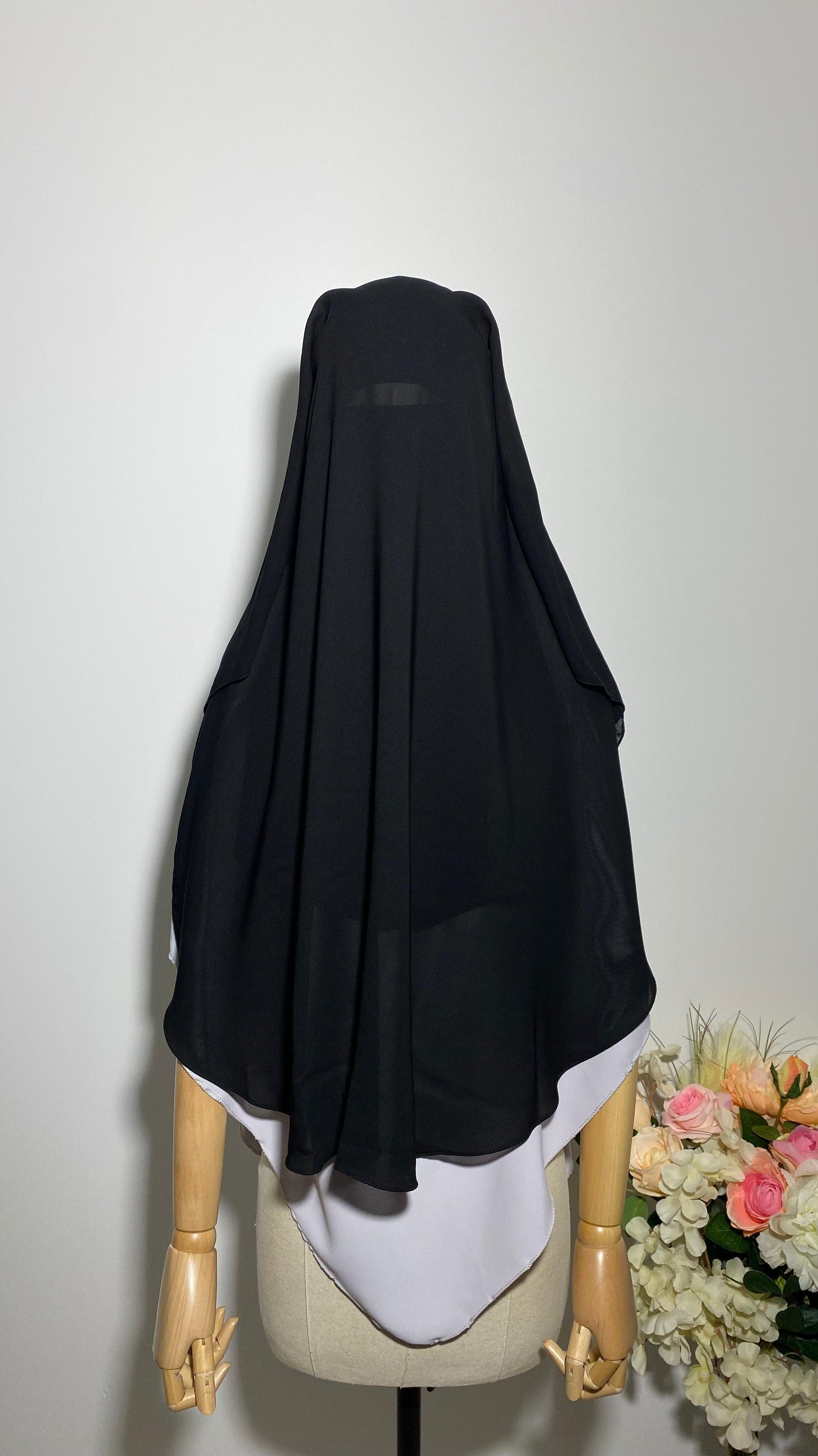 NIQAB - SITAR PULL DOWN - CAP NOIR - BAYT AL MUMIN