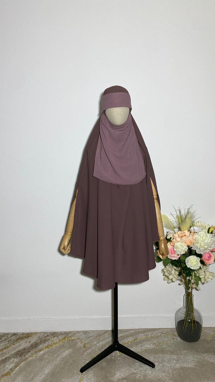 NIQAB PULL DOWN - CAP ROSE POUDRÉ - BAYT AL MUMIN