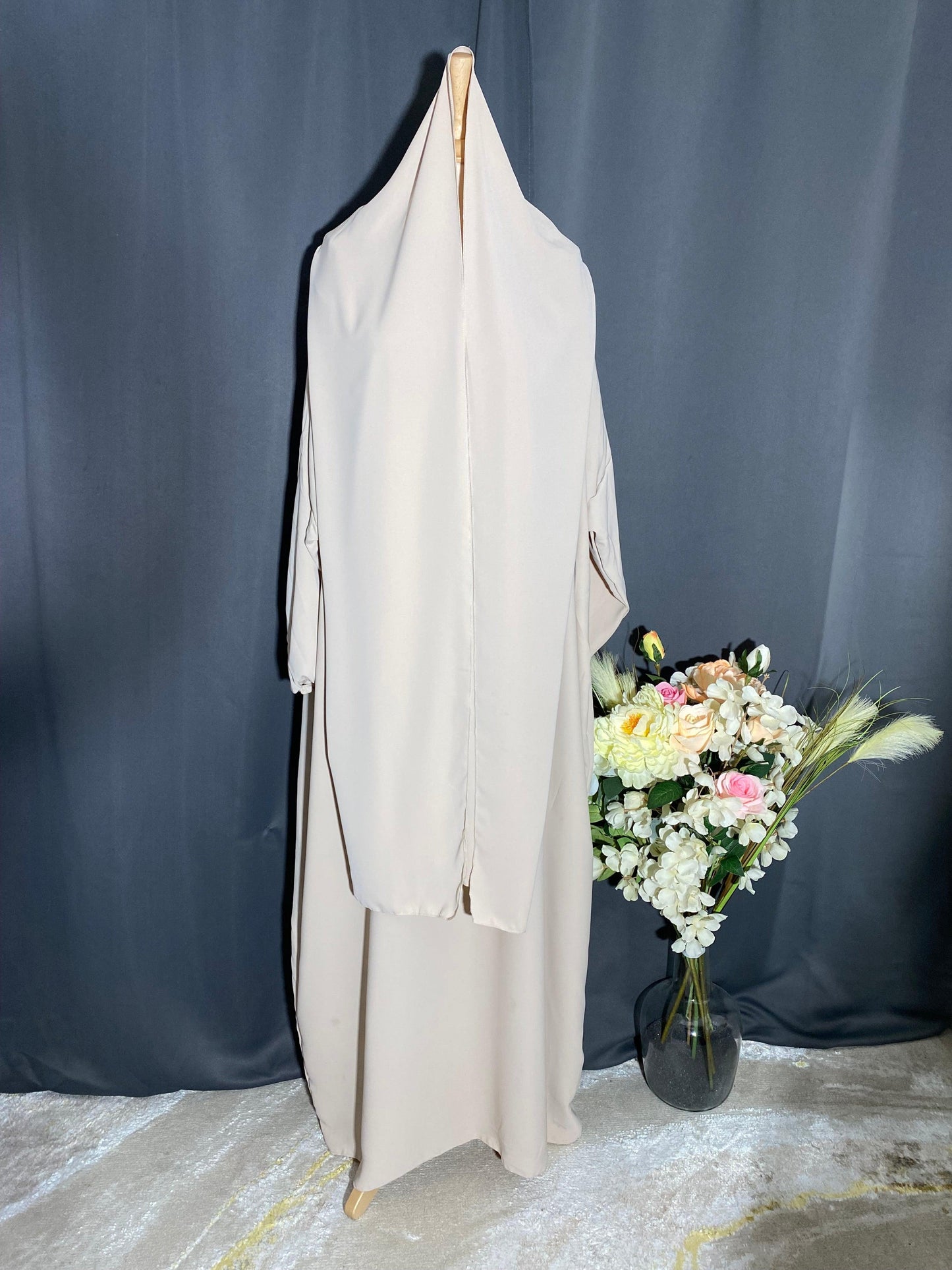 ABAYA RIHEB BEIGE - BAYT AL MUMIN