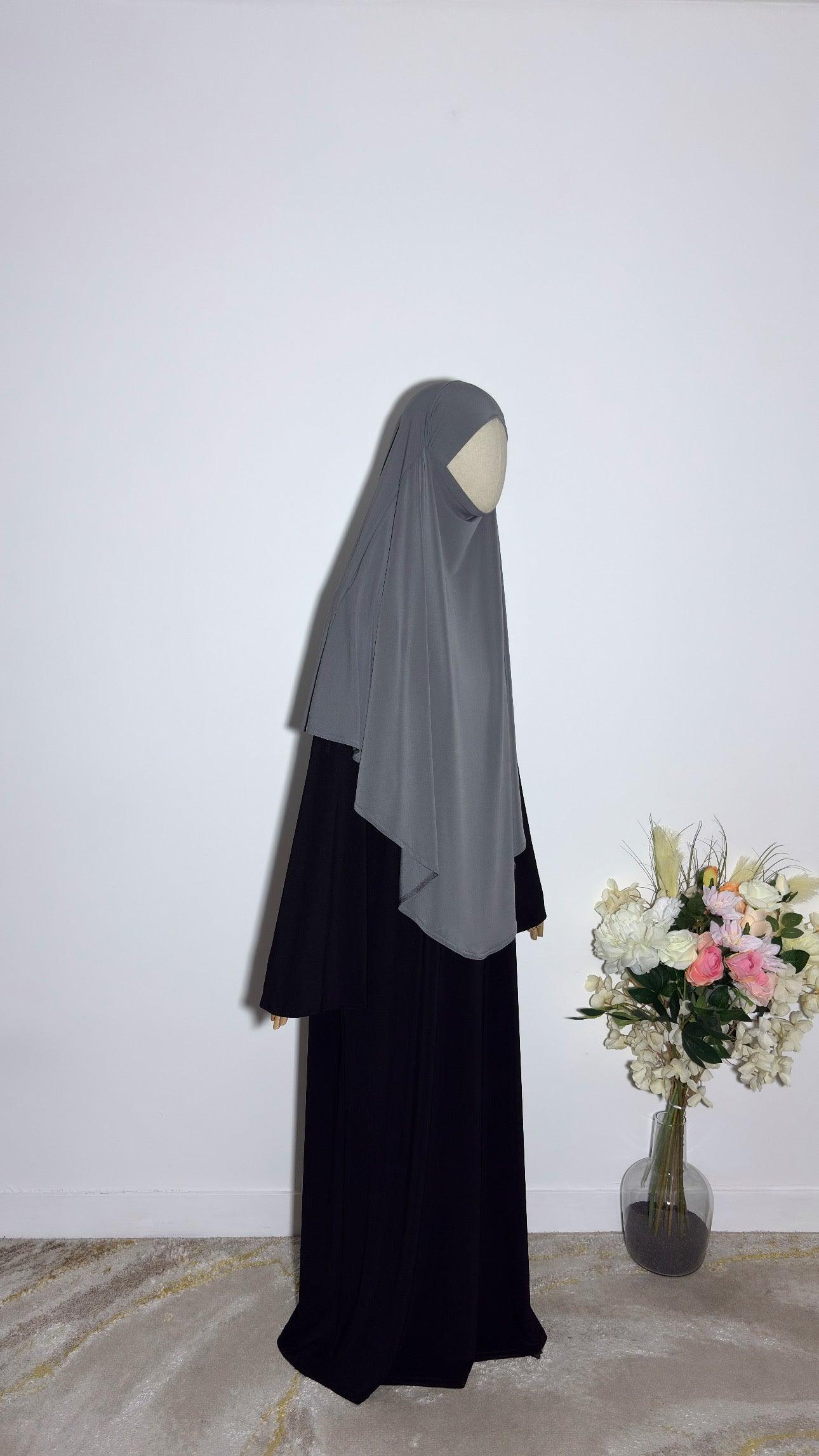 Khimar Afiya Gris