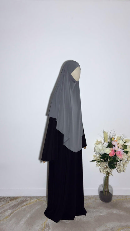Khimar Afiya Gris