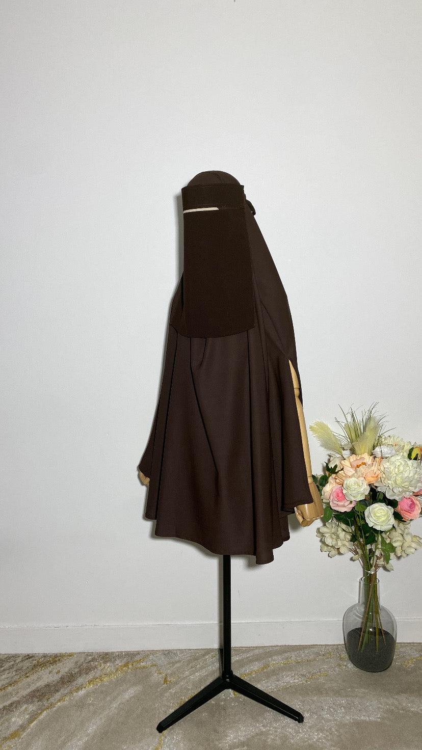 NIQAB SAOUDI DARK CHOCOLAT - BAYT AL MUMIN