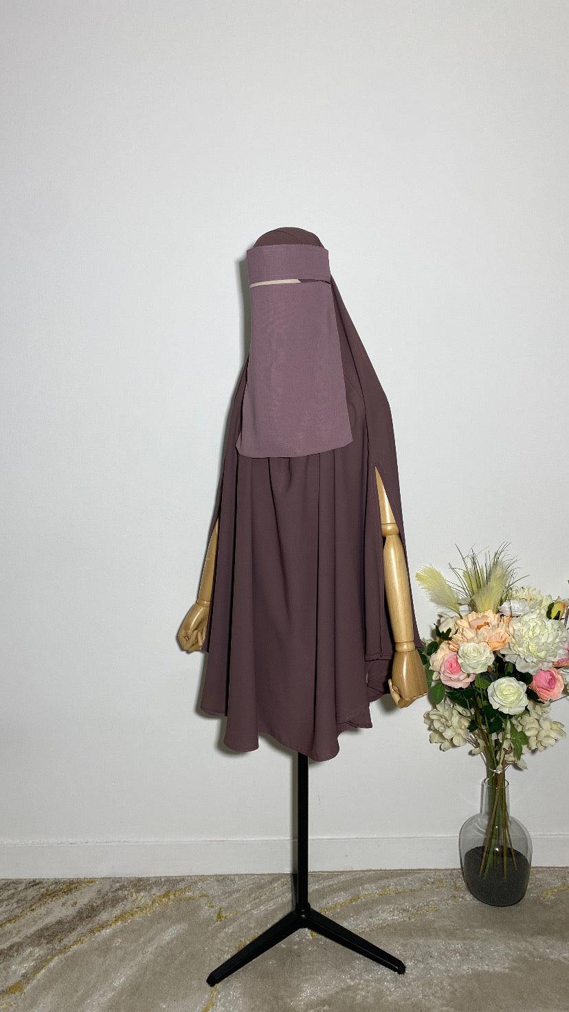 NIQAB SAOUDI ROSE POUDRÉ - BAYT AL MUMIN