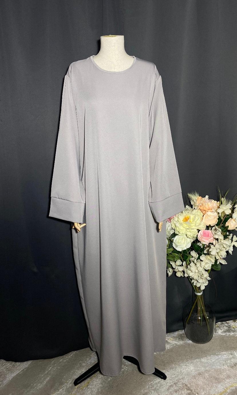 ABAYA MONA GRIS CLAIR - BAYT AL MUMIN