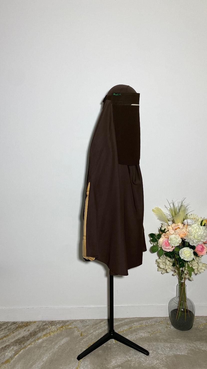 NIQAB SAOUDI DARK CHOCOLAT - BAYT AL MUMIN