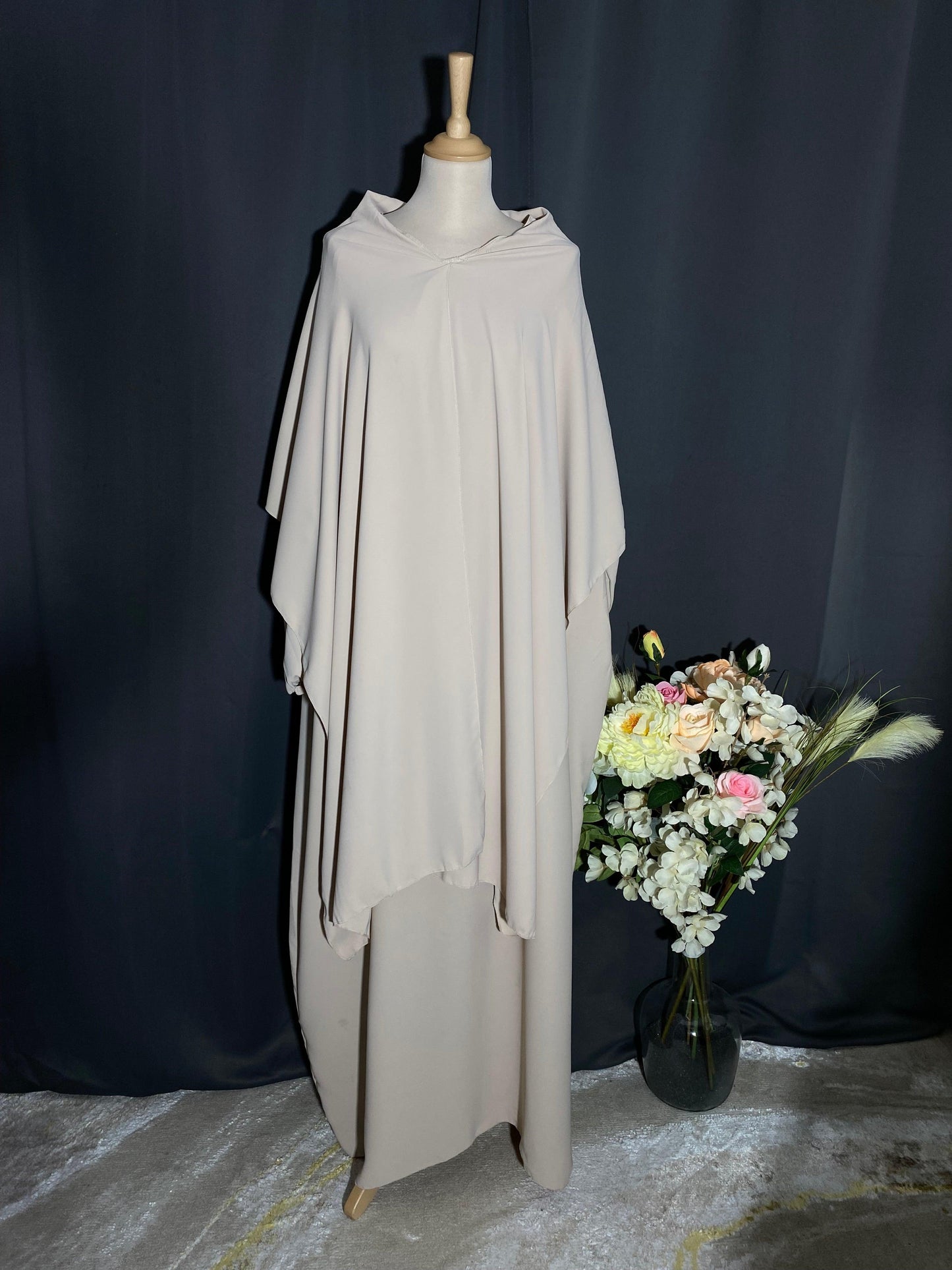 ABAYA RIHEB BEIGE - BAYT AL MUMIN