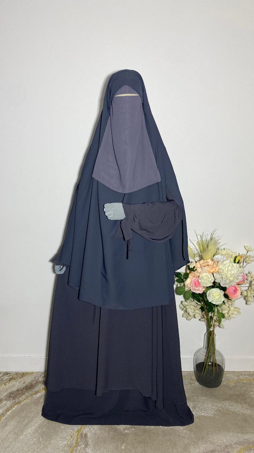 KHIMAR HASNA GRIS ANTHRACITE - BAYT AL MUMIN