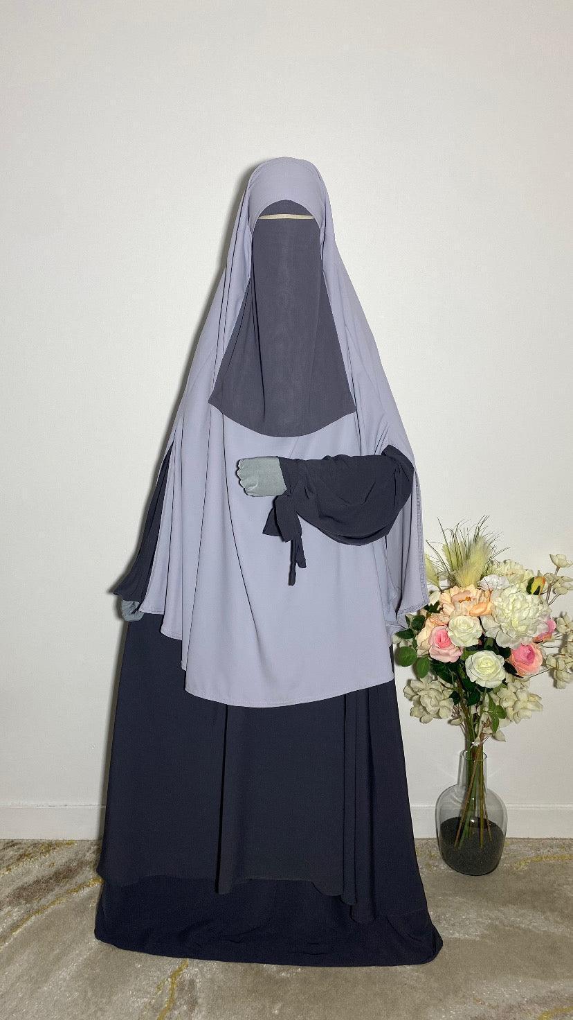 KHIMAR HASNA GRIS CLAIR - BAYT AL MUMIN