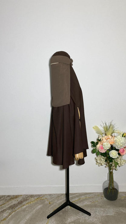 NIQAB PULL DOWN - CAP MOCHA - BAYT AL MUMIN