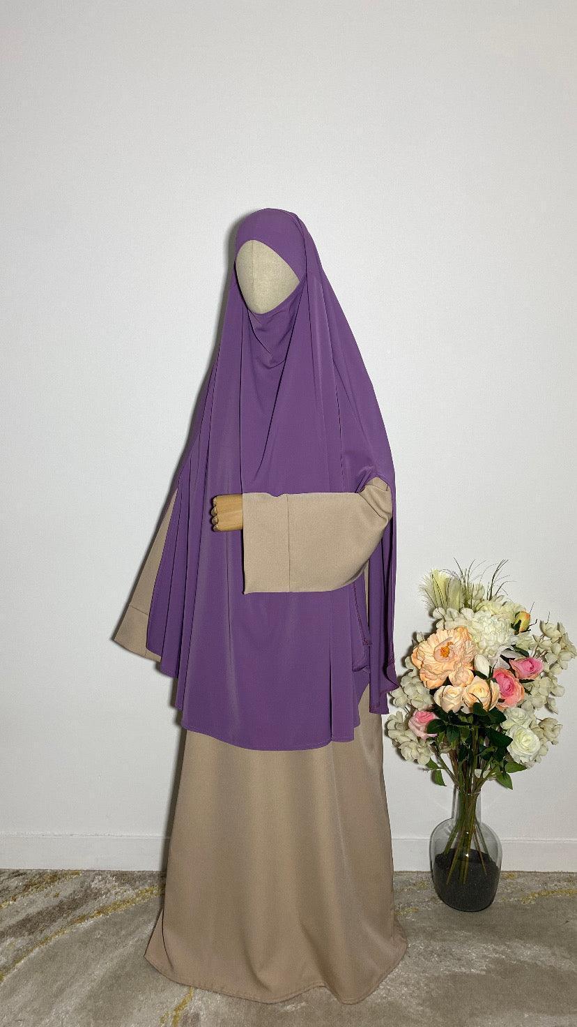 KHIMAR HASNA VIOLET LILAS - BAYT AL MUMIN
