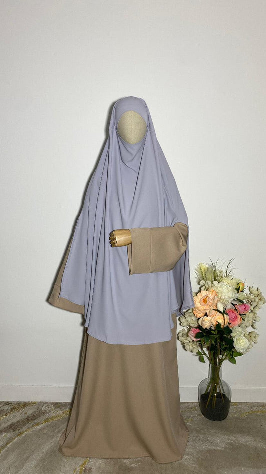 KHIMAR HASNA GRIS CLAIR - BAYT AL MUMIN