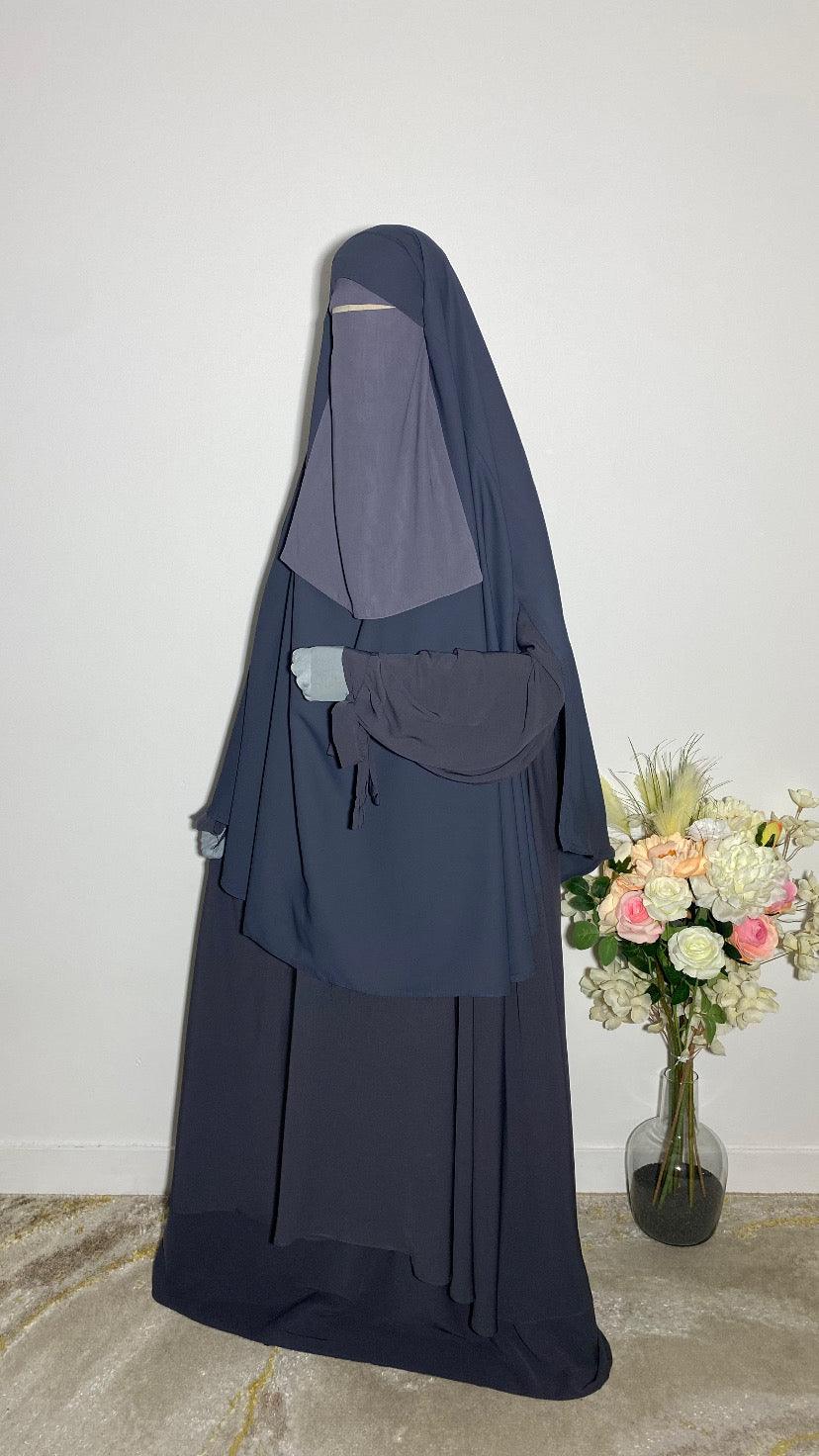 KHIMAR HASNA GRIS ANTHRACITE - BAYT AL MUMIN