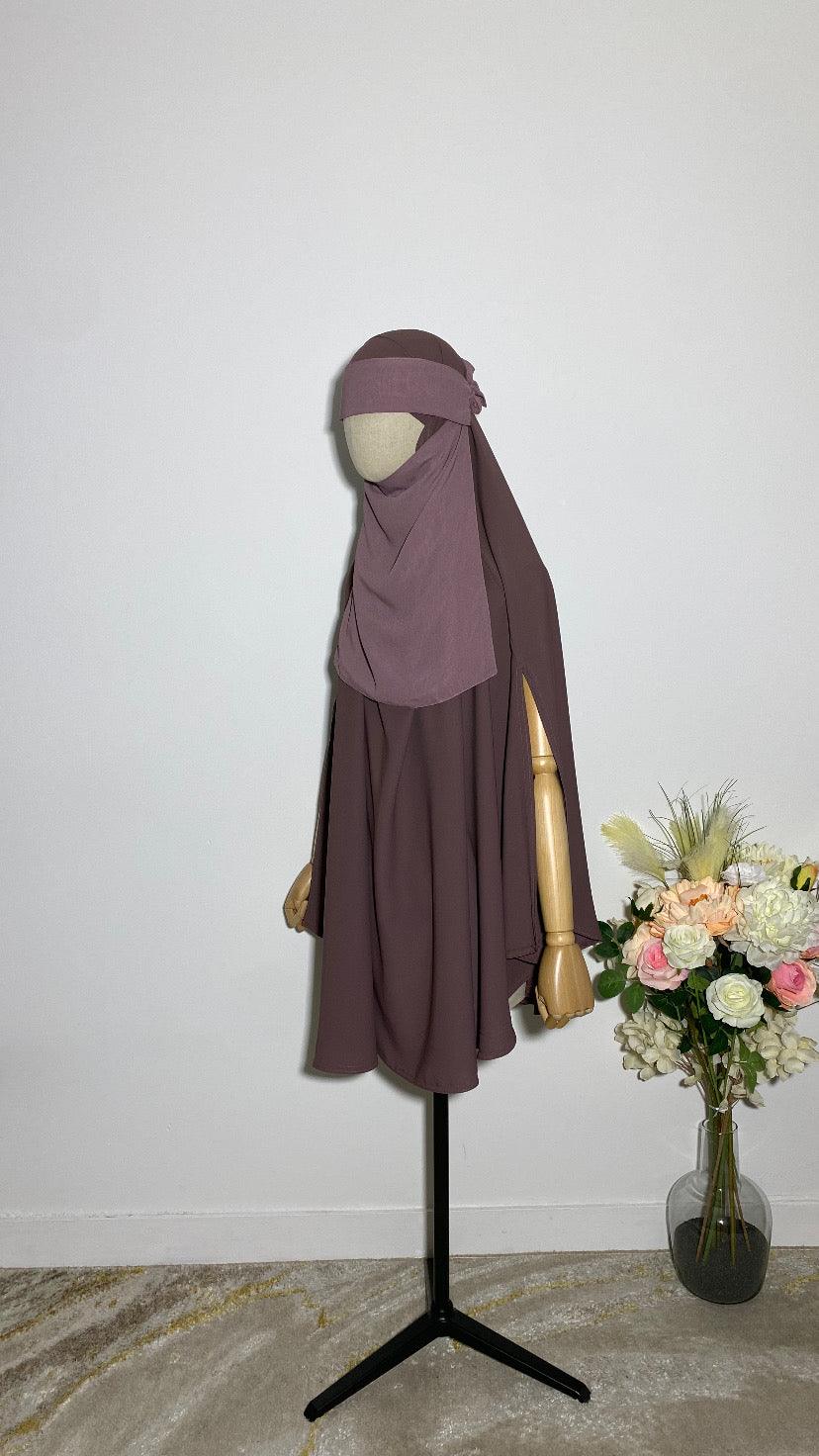 NIQAB PULL DOWN - CAP ROSE POUDRÉ - BAYT AL MUMIN