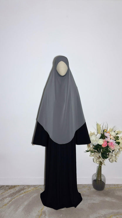 Khimar Afiya Gris