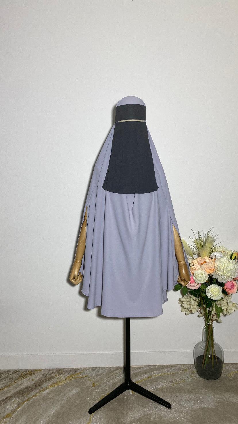 NIQAB SAOUDI GRIS ANTHRACITE - BAYT AL MUMIN