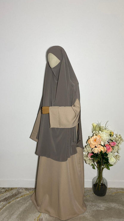 KHIMAR HASNA TAUPE - BAYT AL MUMIN