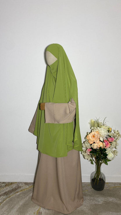 KHIMAR HASNA VERT POMME - BAYT AL MUMIN