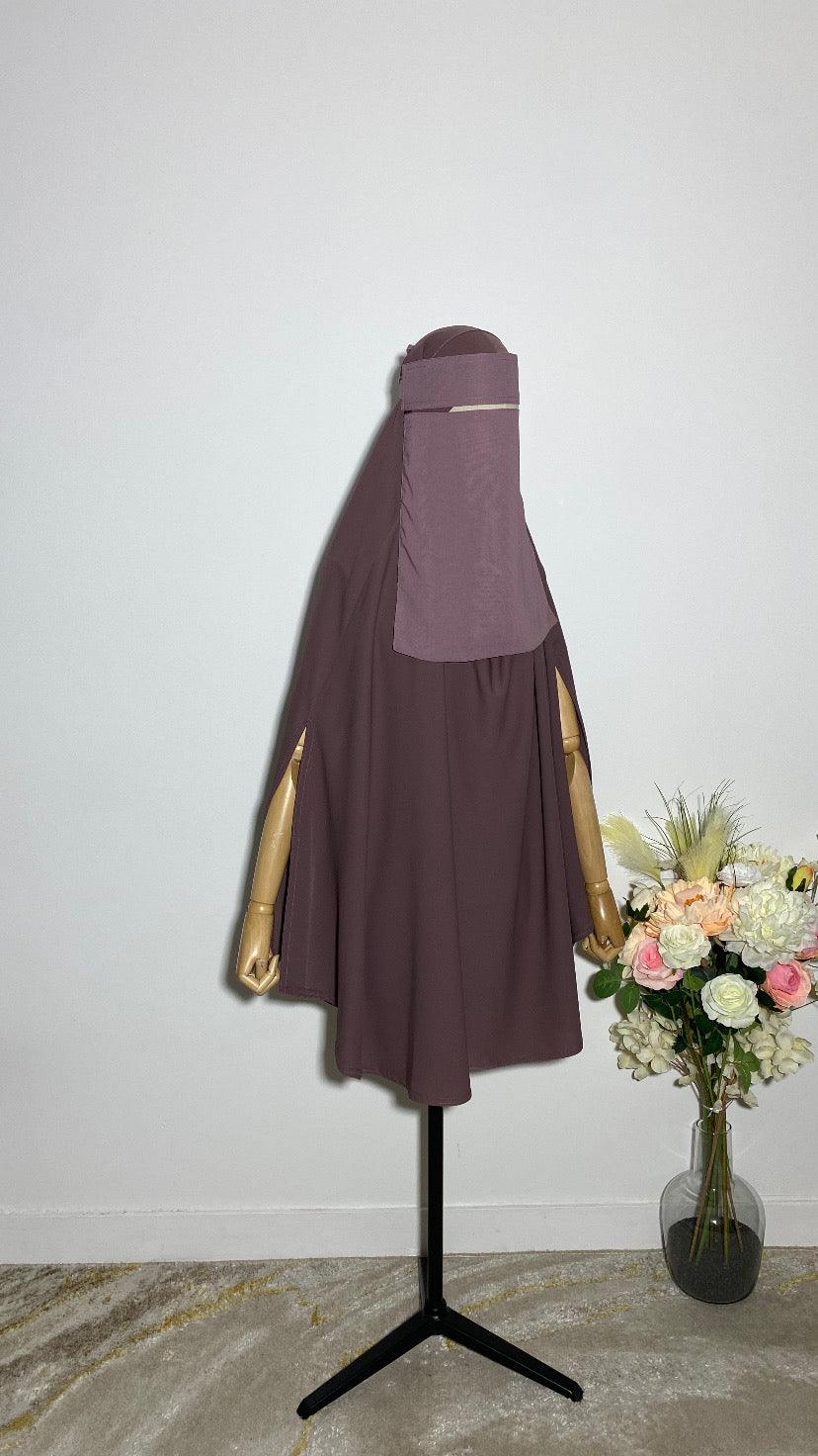 NIQAB SAOUDI ROSE POUDRÉ - BAYT AL MUMIN