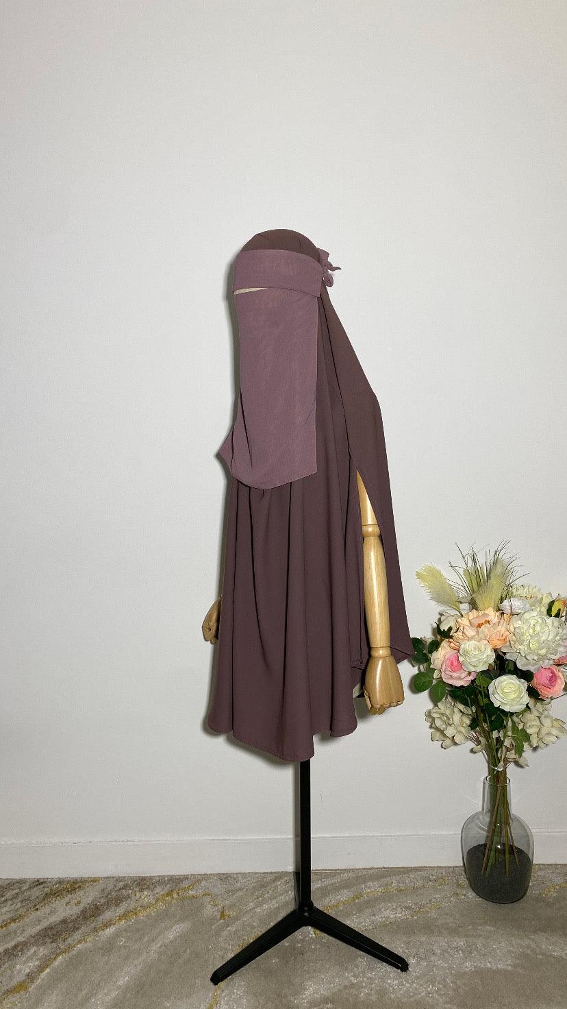 NIQAB PULL DOWN - CAP ROSE POUDRÉ - BAYT AL MUMIN