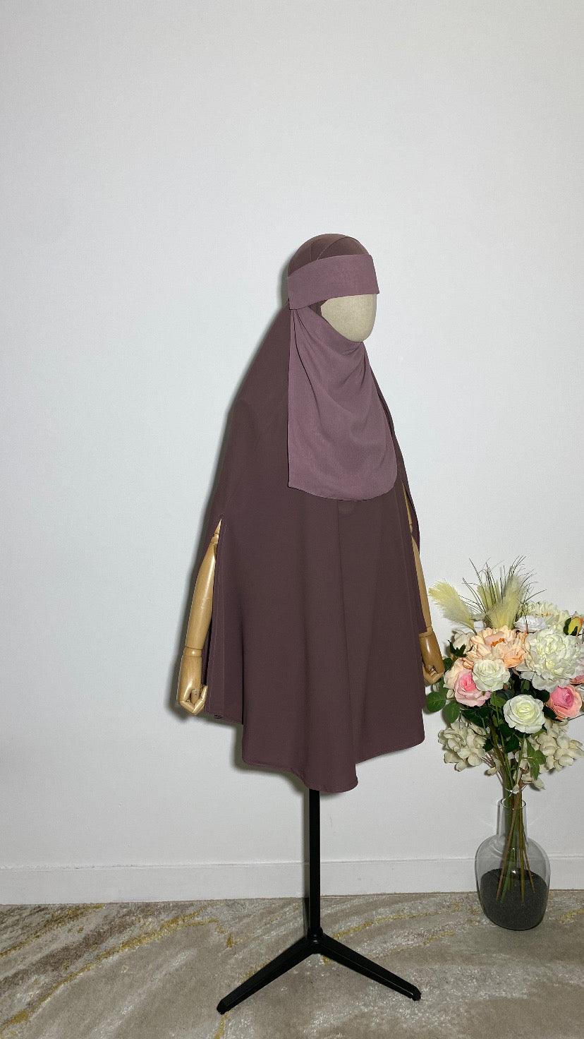 NIQAB PULL DOWN - CAP ROSE POUDRÉ - BAYT AL MUMIN